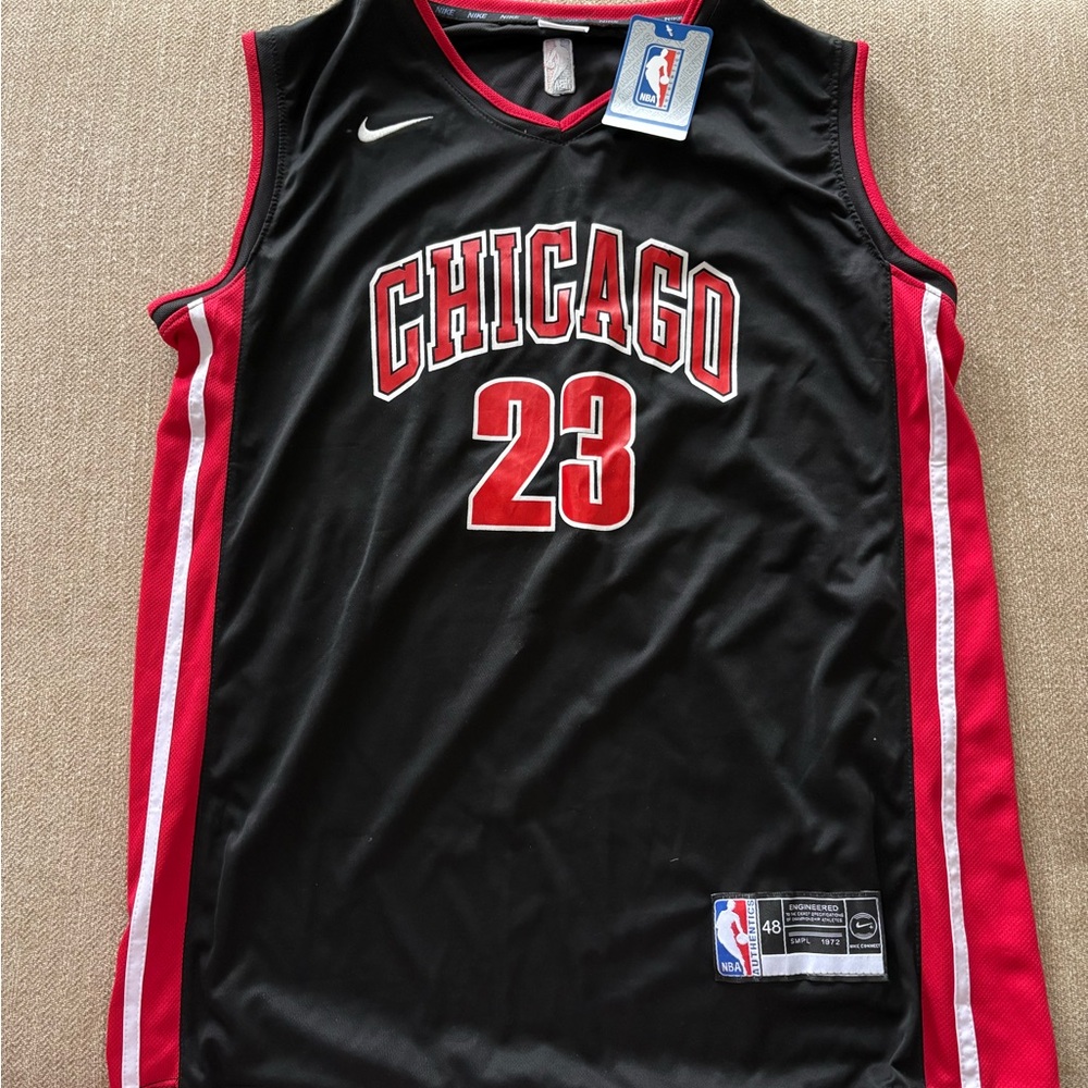 Nike Chicago Basketball Jersey - Black and Red Accents